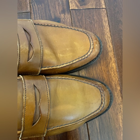 Men’s Allen Edmonds light brown penny loafers, size 11.5 - Picture 2 of 5